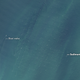 Sediment plumes and a boat wake at the Greater Gabbard wind farm in the North Atlantic.